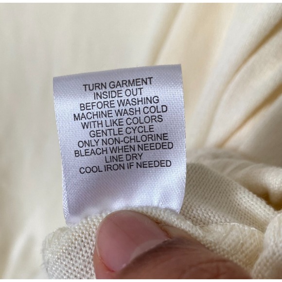 NWT Como Blu‎ Womens Top Sweater Cowl Neck Long Sleeve Lace Size L - Picture 10 of 10